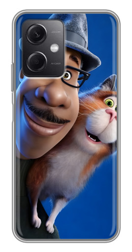 Чехол с печатью "Джо и кот" для Xiaomi Redmi Note 12 (5G)
