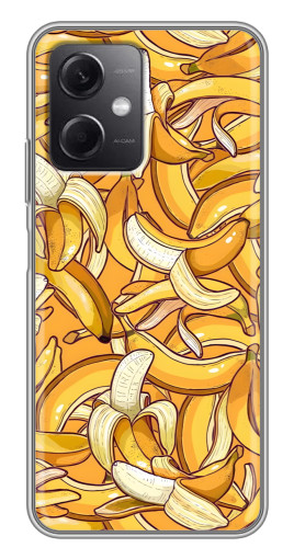 Силиконовый чехол с изображением "Фон бананов" для Xiaomi Redmi Note 12 (5G)