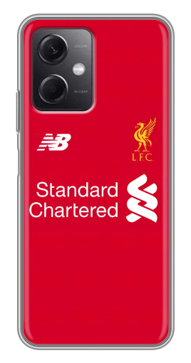 Чехол с картинкой "Форма Liverpool" для Xiaomi Redmi Note 12 (5G)