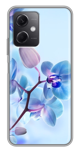 Чехол с принтом "Голубые орхидеи" для Xiaomi Redmi Note 12 (5G)