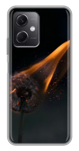 Чехол с картинкой "Горящий одуванчик" для Xiaomi Redmi Note 12 (5G)