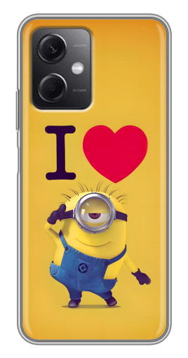 Чехол с картинкой "I Love Minion" для Xiaomi Redmi Note 12 (5G)