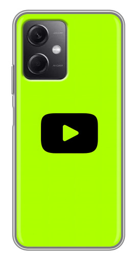 Чехол с картинкой "Кнопка Ютуба" для Xiaomi Redmi Note 12 (5G)