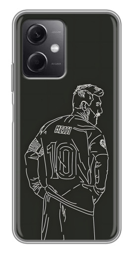 Чехол с печатью "Контур Месси" для Xiaomi Redmi Note 12 (5G)