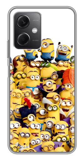Чехол с печатью "Куча миньонов" для Xiaomi Redmi Note 12 (5G)