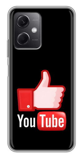 Чехол с картинкой "Лайк YouTube" для Xiaomi Redmi Note 12 (5G)