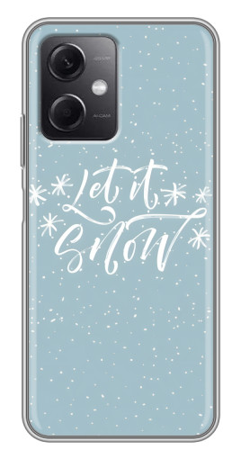 Чехол с печатью "Let it Snow" для Xiaomi Redmi Note 12 (5G)
