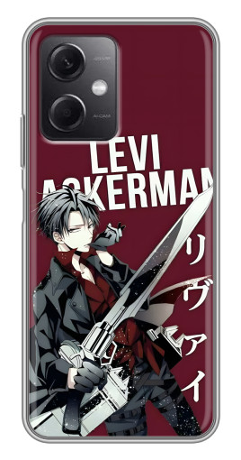 Силиконовый чехол с изображением "levi Ackerman" для Xiaomi Redmi Note 12 (5G)