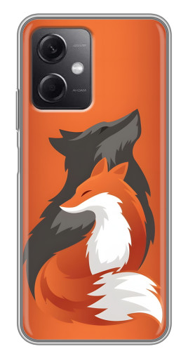 Силиконовый чехол с изображением "Лиса ART" для Xiaomi Redmi Note 12 (5G)