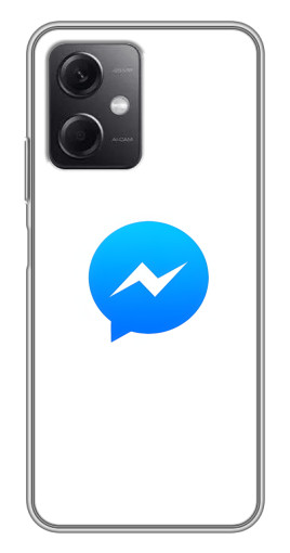 Чехол с картинкой "messenger logo" для Xiaomi Redmi Note 12 (5G)