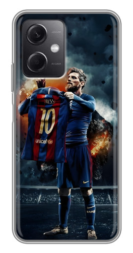 Силиконовый чехол с изображением "Месси с футболкой" для Xiaomi Redmi Note 12 (5G)
