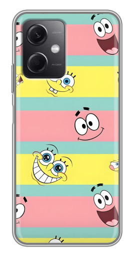 Чехол с печатью "Мордашки" для Xiaomi Redmi Note 12 (5G)