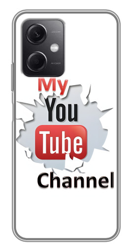 Чехол с принтом "My YouTube" для Xiaomi Redmi Note 12 (5G)