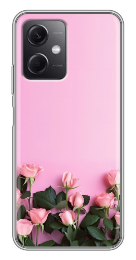 Чехол с картинкой "Нежные розы" для Xiaomi Redmi Note 12 (5G)