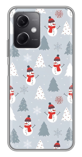 Чехол с картинкой "Новогодний фон" для Xiaomi Redmi Note 12 (5G)