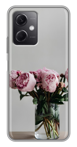Силиконовый чехол с изображением "Пионы в вазе" для Xiaomi Redmi Note 12 (5G)