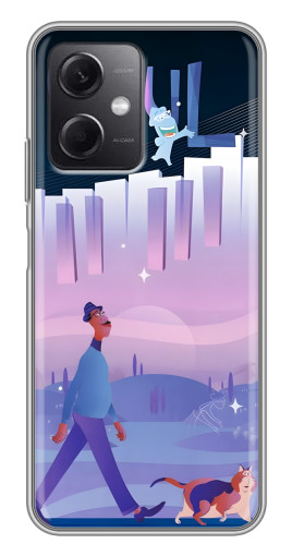 Чехол с картинкой "Постер к мультику" для Xiaomi Redmi Note 12 (5G)