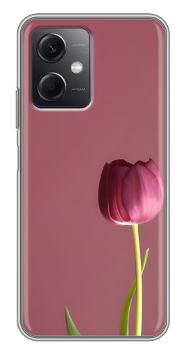 Силиконовый чехол с изображением "Розовый тюльпан" для Xiaomi Redmi Note 12 (5G)