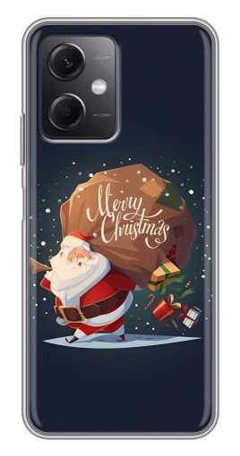 Чехол с картинкой "Санта с подарками" для Xiaomi Redmi Note 12 (5G)