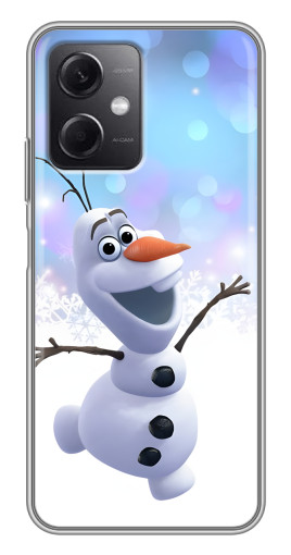Чехол с картинкой "Снеговик Олаф" для Xiaomi Redmi Note 12 (5G)