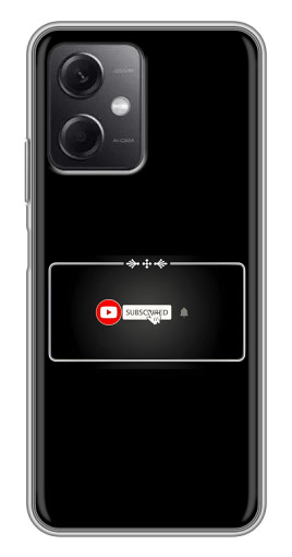 Чехол с принтом "subscribed" для Xiaomi Redmi Note 12 (5G)