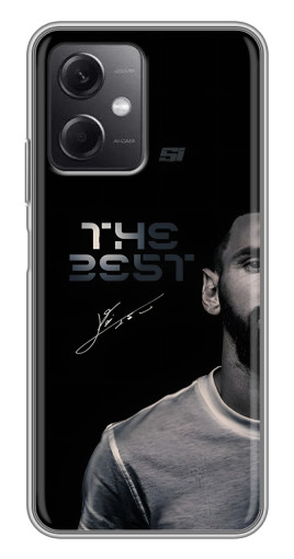 Чехол с картинкой "The Best Messi" для Xiaomi Redmi Note 12 (5G)