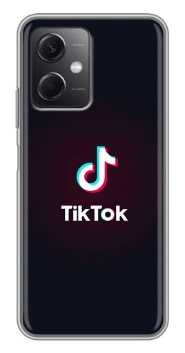 Силиконовый чехол с изображением "TikTok темный" для Xiaomi Redmi Note 12 (5G)