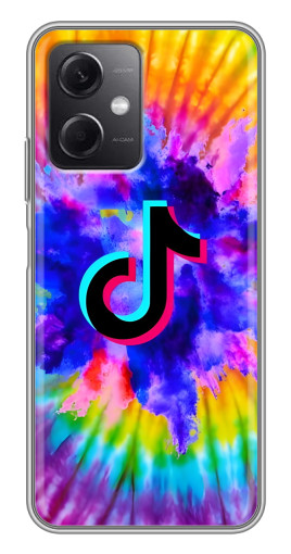 Силиконовый чехол с изображением "TikTok в красках" для Xiaomi Redmi Note 12 (5G)