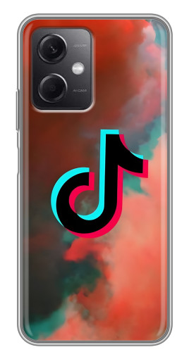 Чехол с картинкой "ТикТок в тучах" для Xiaomi Redmi Note 12 (5G)