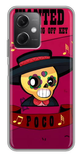 Чехол с принтом "WANTED POCO" для Xiaomi Redmi Note 12 (5G)