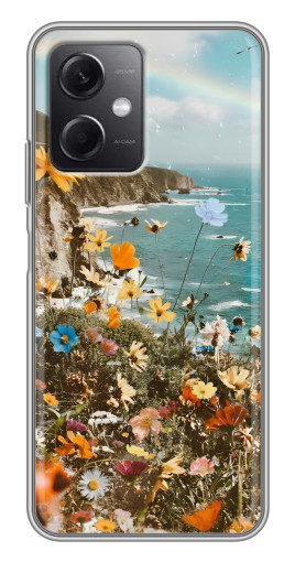 Чехол с принтом "Яркие полевые цветы" для Xiaomi Redmi Note 12 (5G)