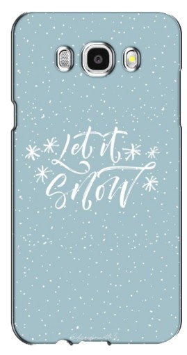 Чехол с печатью «Let it Snow»  для Samsung Galaxy J7 2016 / J710 / J7108