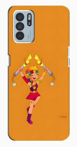 Чехол с картинкой "Амбер ликует" для Oppo Reno6 Z Чехол с картинкой "Амбер ликует" для Oppo Reno6 Z