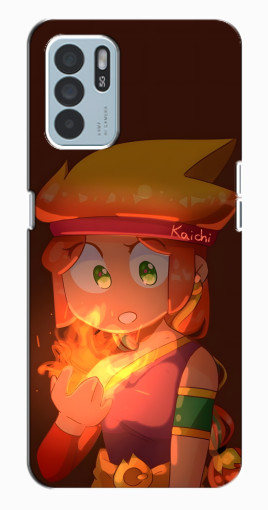 Чехол с принтом "Amber с огнем" для Oppo Reno6 Z Чехол с принтом "Amber с огнем" для Oppo Reno6 Z