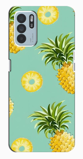 Силиконовый чехол с изображением "Ананасик" для Oppo Reno6 Z Силиконовый чехол с изображением "Ананасик" для Oppo Reno6 Z