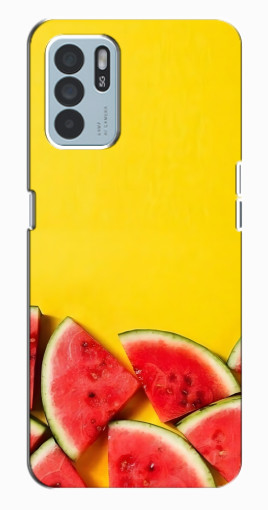 Чехол с принтом "Арбузики на желтом" для Oppo Reno6 Z Чехол с принтом "Арбузики на желтом" для Oppo Reno6 Z