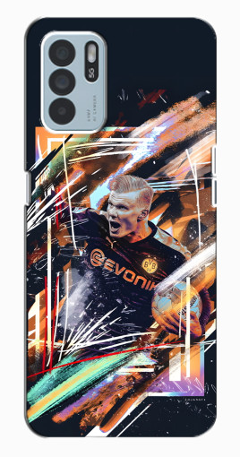 Силиконовый чехол с изображением "АРТ Haaland" для Oppo Reno6 Z Силиконовый чехол с изображением "АРТ Haaland" для Oppo Reno6 Z