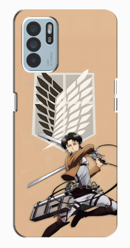 Чехол с принтом "Атака Титанов Леви" для Oppo Reno6 Z Чехол с принтом "Атака Титанов Леви" для Oppo Reno6 Z