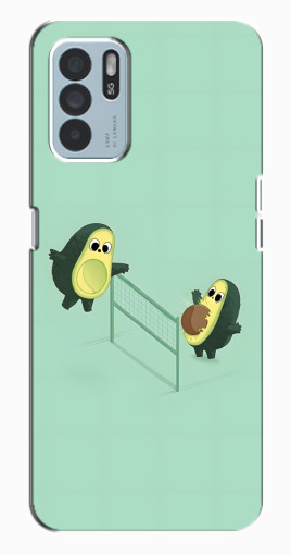 Чехол с печатью "Авокадо волейболисты " для Oppo Reno6 Z Чехол с печатью "Авокадо волейболисты " для Oppo Reno6 Z