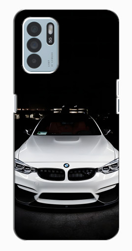 Чехол с картинкой "Белая БМВ" для Oppo Reno6 Z Чехол с картинкой "Белая БМВ" для Oppo Reno6 Z