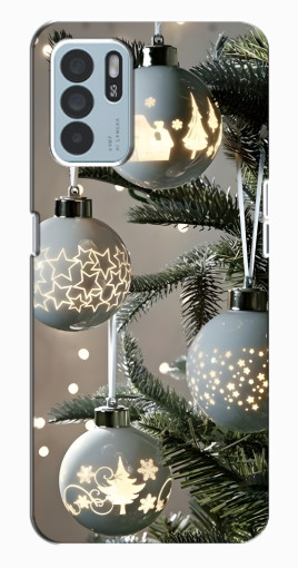 Чехол с печатью "Белые шары " для Oppo Reno6 Z Чехол с печатью "Белые шары " для Oppo Reno6 Z