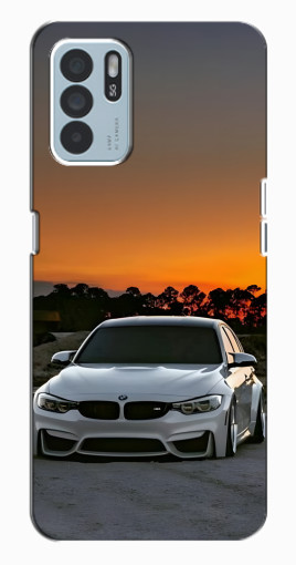 Чехол с картинкой "BMW белая" для Oppo Reno6 Z Чехол с картинкой "BMW белая" для Oppo Reno6 Z