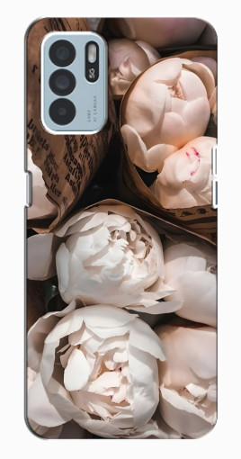 Чехол с печатью "Букет пионов" для Oppo Reno6 Z Чехол с печатью "Букет пионов" для Oppo Reno6 Z
