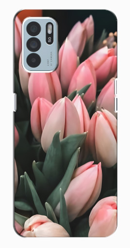 Чехол с картинкой "Букет тюльпанов" для Oppo Reno6 Z Чехол с картинкой "Букет тюльпанов" для Oppo Reno6 Z