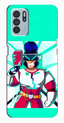 Чехол с принтом "Булл в очках" для Oppo Reno6 Z Чехол с принтом "Булл в очках" для Oppo Reno6 Z