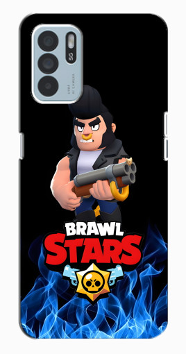 Силиконовый чехол с изображением "Булл в огне" для Oppo Reno6 Z Силиконовый чехол с изображением "Булл в огне" для Oppo Reno6 Z