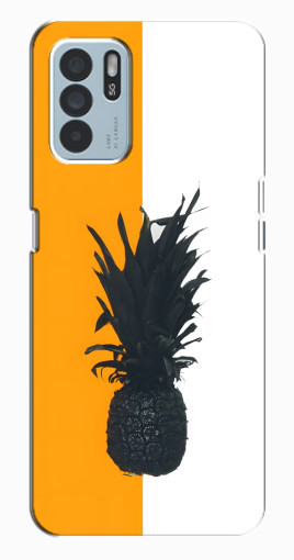 Чехол с картинкой "Черный Ананас" для Oppo Reno6 Z Чехол с картинкой "Черный Ананас" для Oppo Reno6 Z