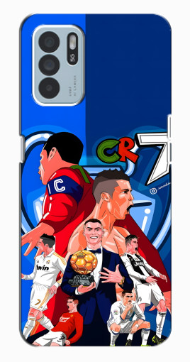 Силиконовый чехол с изображением "CR7" для Oppo Reno6 Z Силиконовый чехол с изображением "CR7" для Oppo Reno6 Z