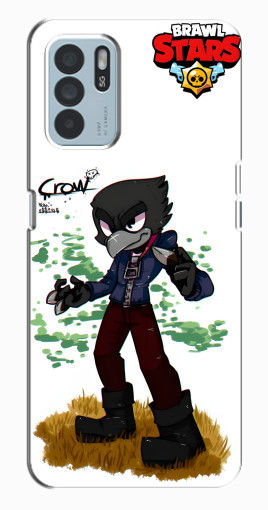 Чехол с картинкой "Crow" для Oppo Reno6 Z Чехол с картинкой "Crow" для Oppo Reno6 Z