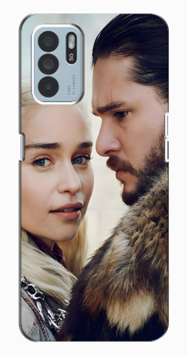 Чехол с принтом "Дейнерис и Сноу" для Oppo Reno6 Z Чехол с принтом "Дейнерис и Сноу" для Oppo Reno6 Z